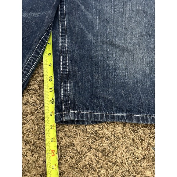 True Religion Shorts Men Blue Baggy Loose Flap Pocket Jorts Read 40x15 - Picture 6 of 7